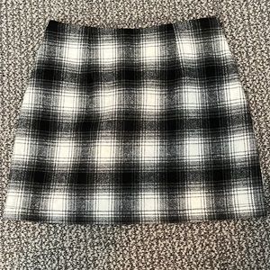 Black and White Plaid skirt